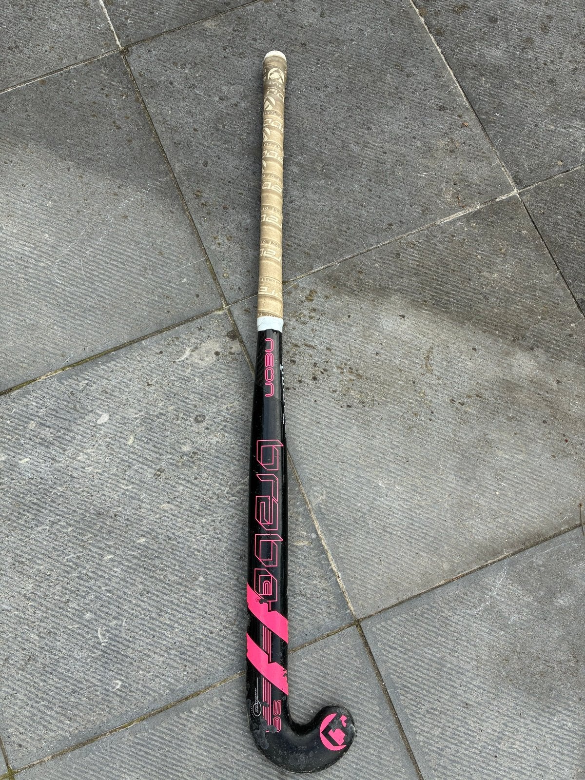 Brabo Neon hockeystick - Gebruikt, Ophalen of Verzenden, Gebruikt, Stick