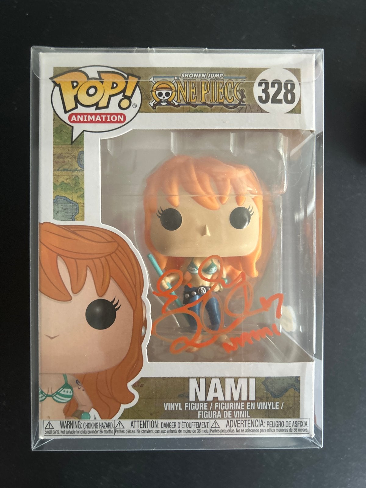 Funko Pop! One Piece Nami #328 Gesigneerd met COA, Verzenden, Nieuw, T, Send@tucreate.graphics