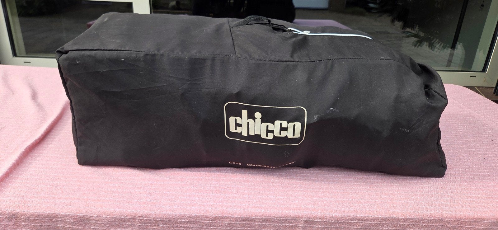 chicco campingbedje zwart, Ophalen, Zo goed als nieuw, Reisbedje