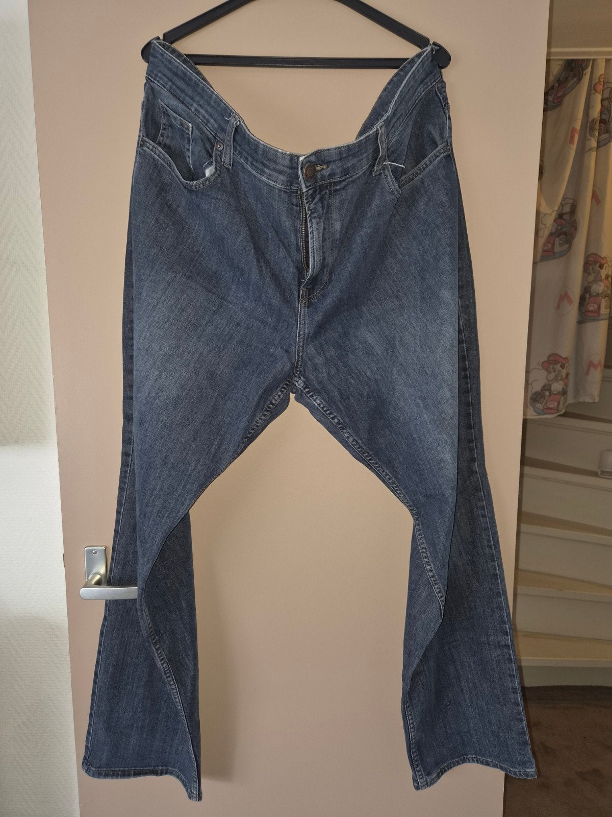 Heren jeans W42 L32, Ophalen of Verzenden, Gedragen, Blauw, Onbekend