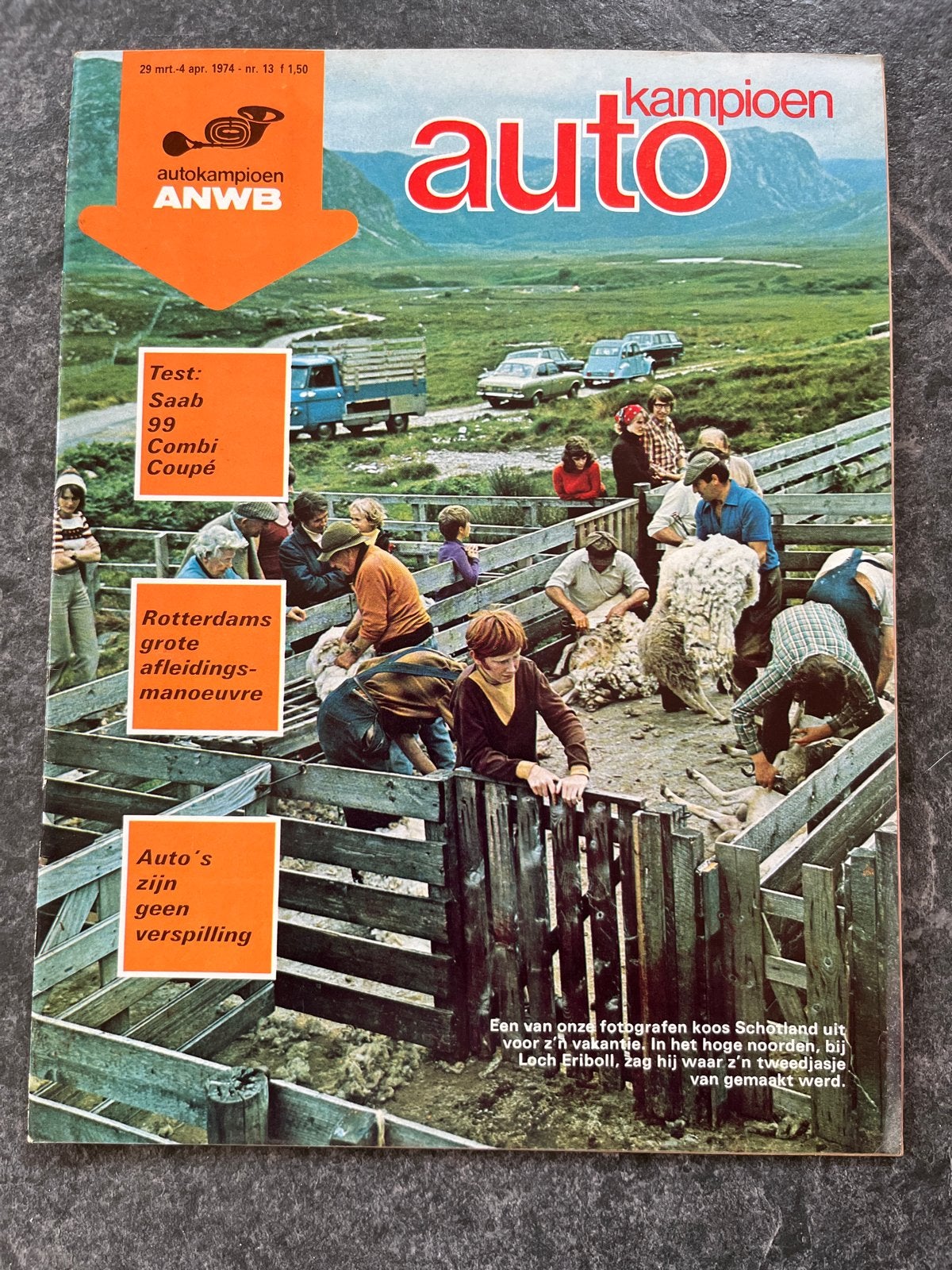 Auto Kampioen ANWB - April 1974 - Saab 99 Test, Ophalen of Verzenden, Gelezen, Overige merken