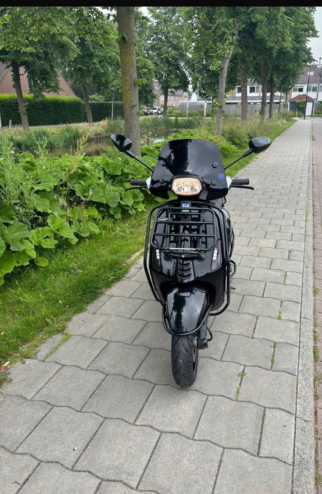 Vespa Sprint Black on Black – 2018 | Full Option, Ophalen, Gebruikt, Overige modellen