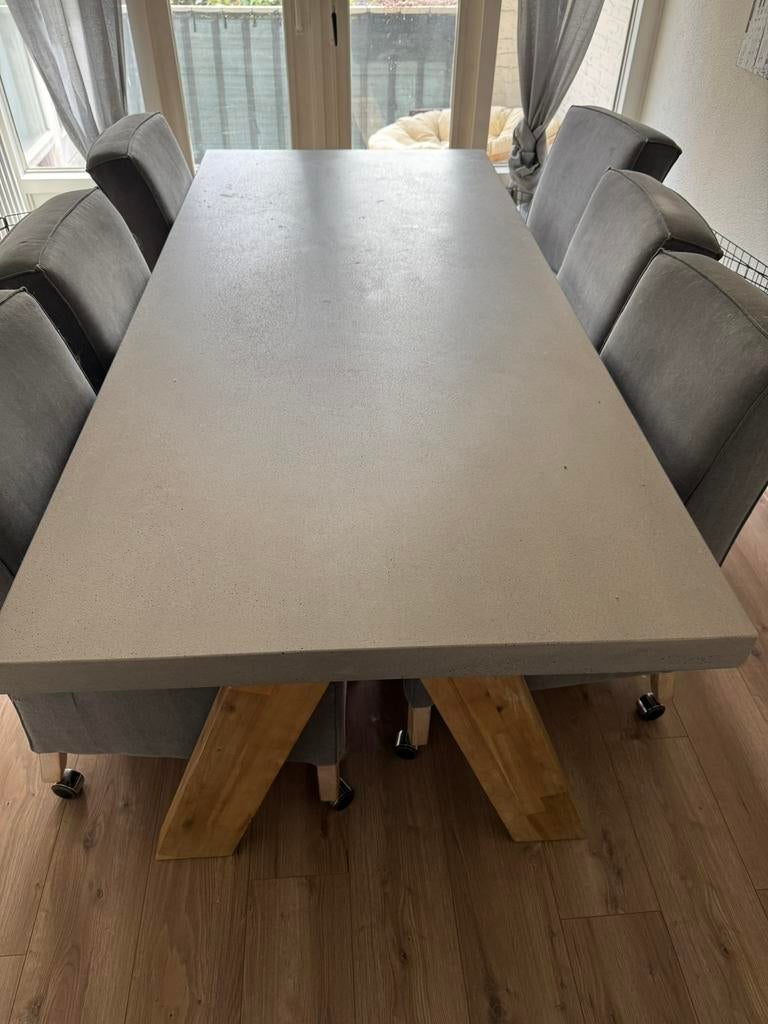 Eettafel, Huis en Inrichting, Tafels | Eettafels, Ophalen, 200 cm of meer, 50 tot 100 cm, Zo goed als nieuw