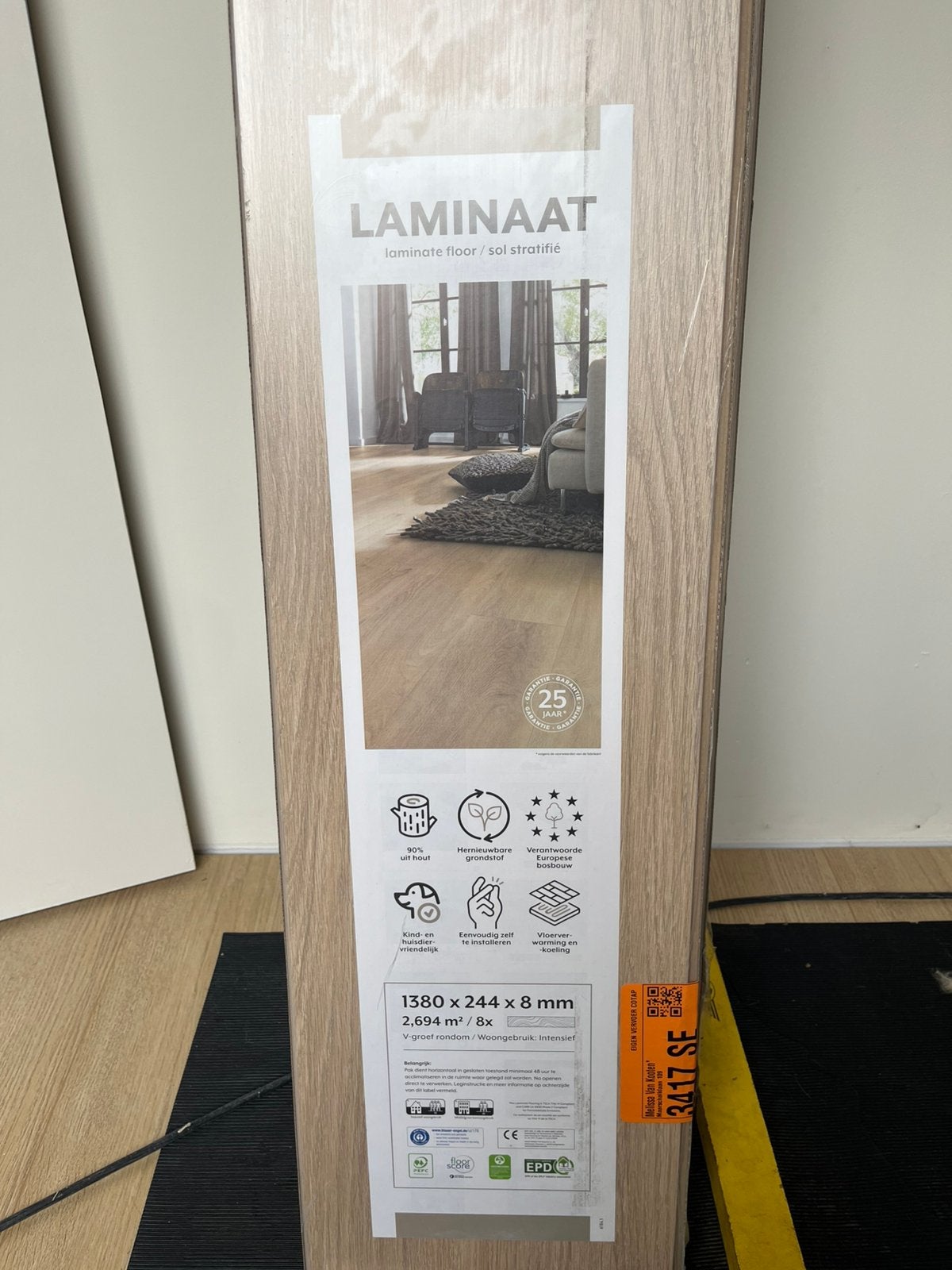 Kliklaminaat te koop!, Ophalen, 50 tot 150 cm, Nieuw, 10 m² of meer