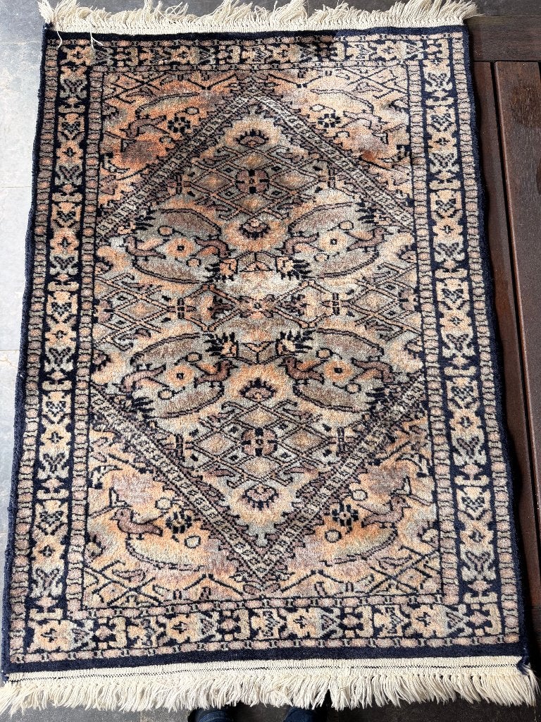 handgemaakt carpet, 50 tot 100 cm, Zo goed als nieuw, Rechthoekig, 50 tot 100 cm