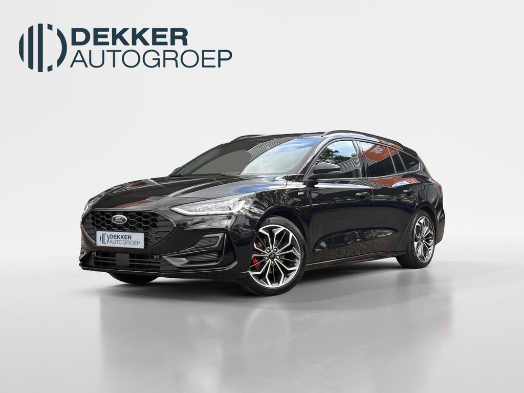 Ford Focus 1.0 EcoBoost Hybrid 125 pk ST Line X Wagon Groot, Gebruikt, Euro 6, Zwart, Origineel Nederlands