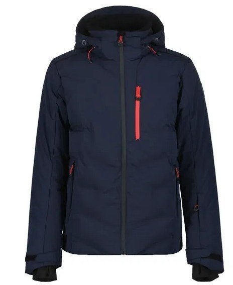 Icepeak Foley Winterjas Heren - Donkerblauw mt XL, Maat 52/54 (L), Icepeak, Blauw, Ophalen of Verzenden