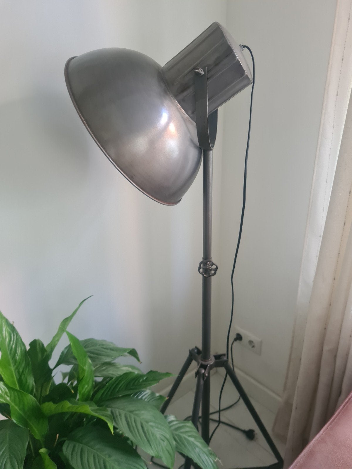 Mooie industriële vloerlamp, zo goed als nieuw, Ophalen, 100 tot 150 cm, E27 (groot), Zo goed als nieuw