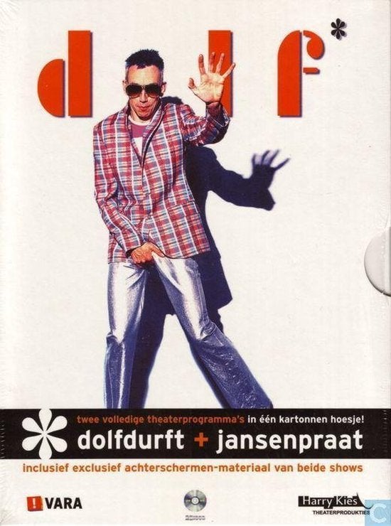 Dolf Jansen - Dolfdurft / jansen praat - in sleeve - zgan, Stand-up of Theatershow, Overige artiesten, Zo goed als nieuw, Vanaf 6 jaar