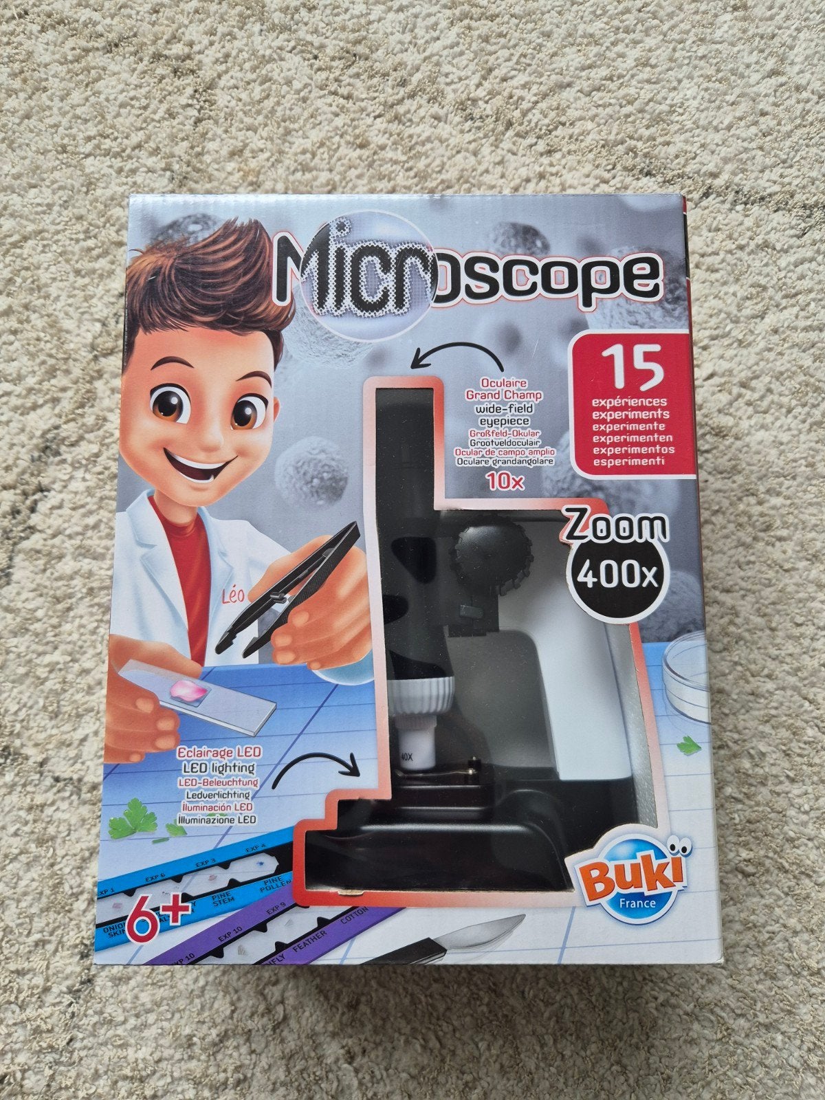 Kindermicroscoop Buki met 15 experimenten, Ophalen, Gebruikt