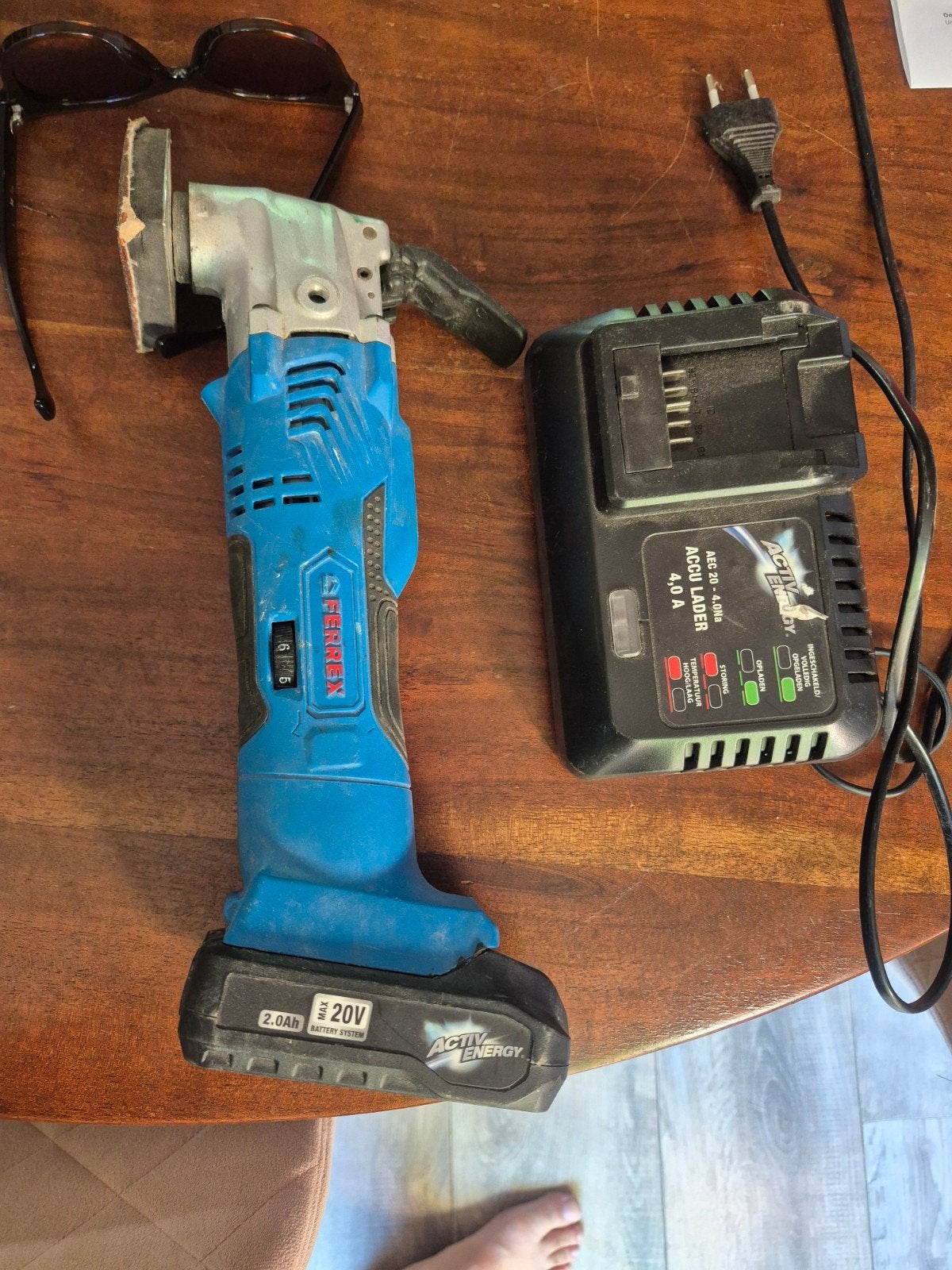 Multitool 20V met accu en lader - FERREX ACTIV ENERGY, Ophalen of Verzenden
