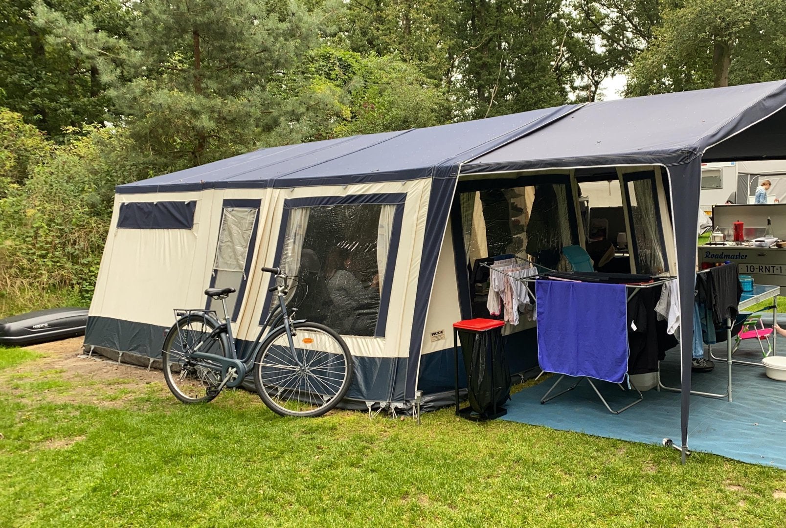 Roadmaster Family S vouwwagen – opknapper met potentie, Caravans en Kamperen, Vouwwagens, Blauw, Aanwezig, Meer dan 6, Ophalen