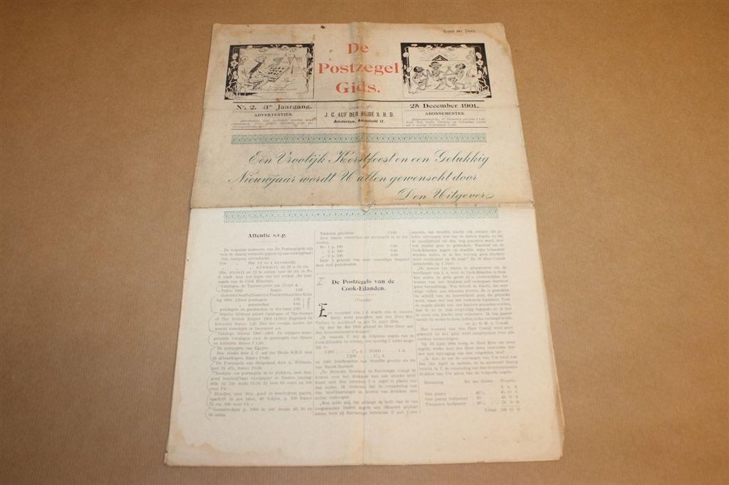 De Postzegelgids - Nr. 2 - 25 december 1901 !!, Ophalen of Verzenden, Verzamelalbum