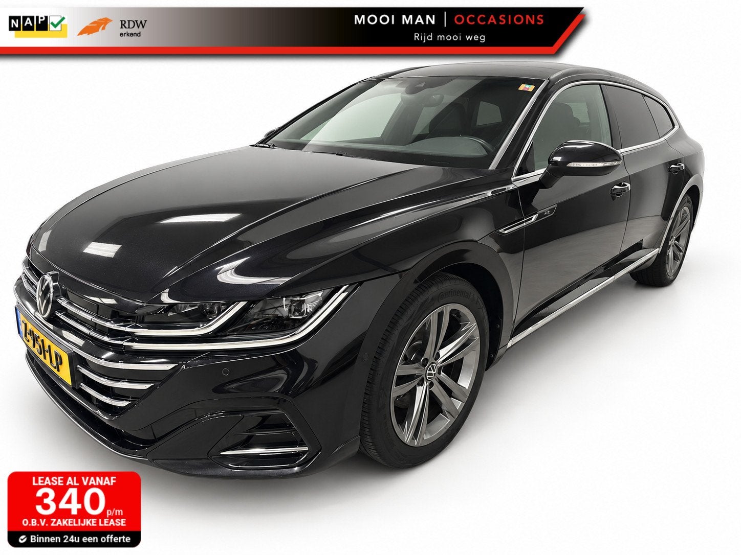 Volkswagen Arteon Shooting Brake 1.4 TSI eHybrid R-Line Busi, Auto's, Arteon, Gebruikt, Euro 6, Zwart