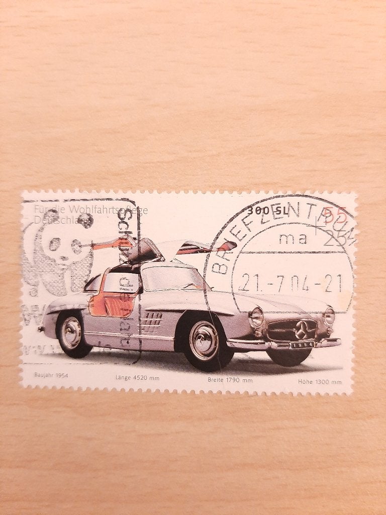 Duitsland auto Mercedes Benz 300SL, Postzegels en Munten, Verzenden, BRD