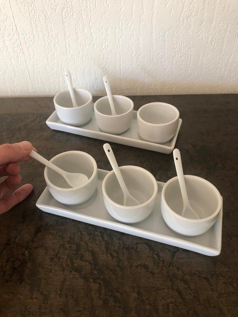 Sausen potjes met lepeltje, Ophalen of Verzenden, Gebruikt
