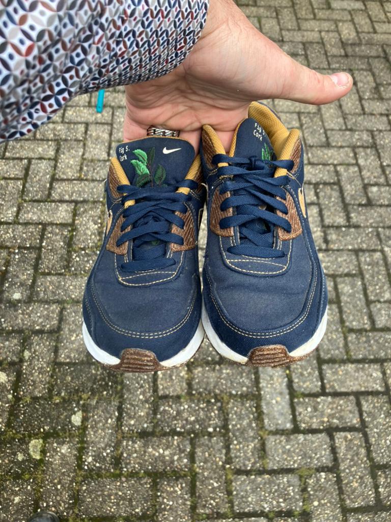 Gebruikte Nike Air Max 90 SE "Cork kleurstelling Obsidian, Blauw, Nike, Ophalen of Verzenden, Sneakers of Gympen