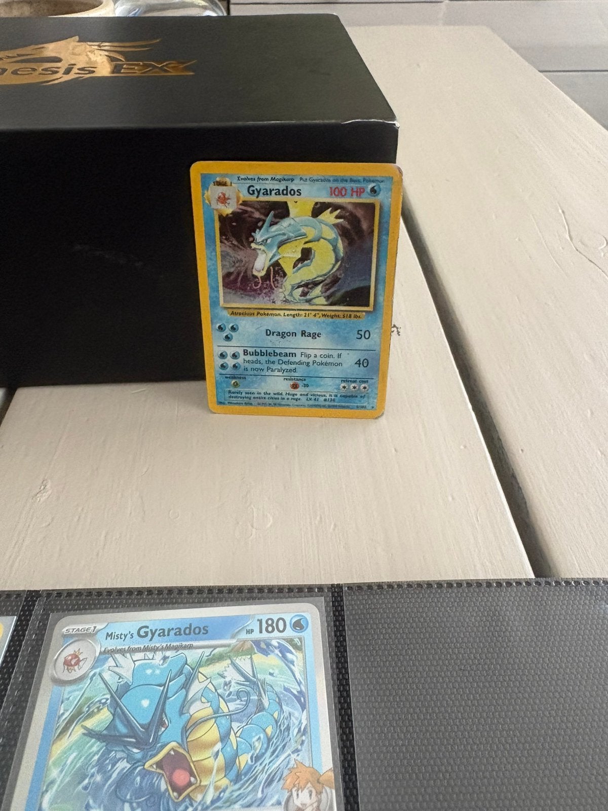 Gyarados base, Ophalen of Verzenden, Zo goed als nieuw, Meerdere kaarten, Foil