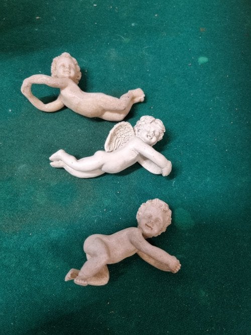 servethouders engeltjes drie stuks, Ophalen of Verzenden, 'T Olde Gre-j, Info@toldegrej.nl, Endepoelstraat 20f Didam