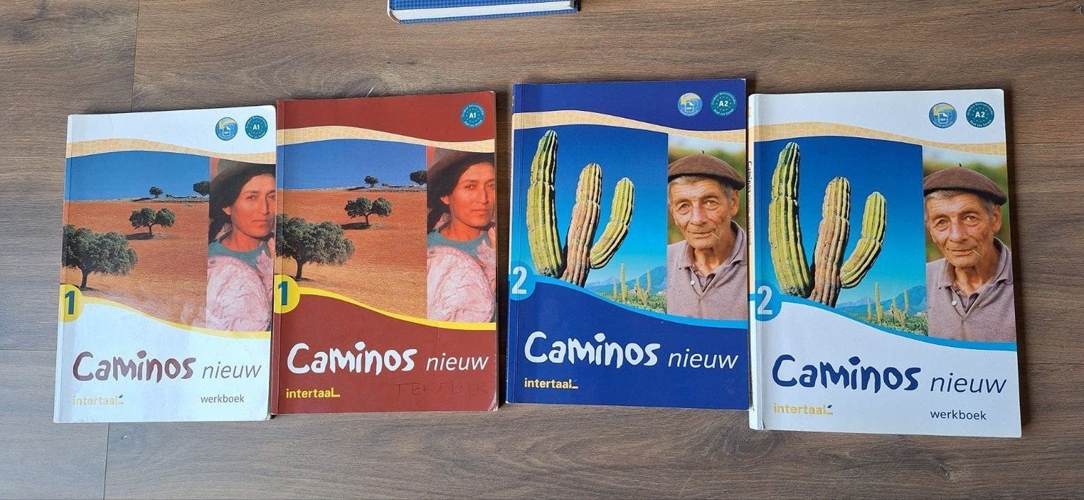 Caminos Nieuw Intertaal A1 A2 Werkboek Tekstboek Gratis, Boeken, Overige vakken, B. Wiener, Overige niveaus, Ophalen
