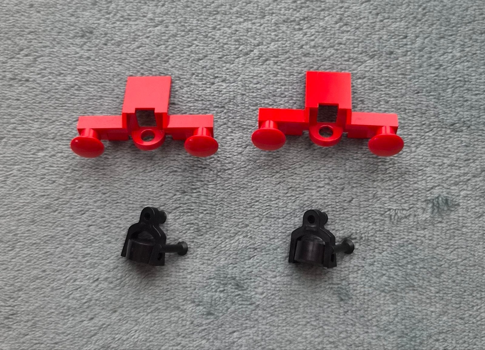 Lego trein locomotief buffer blokjes Rood + kantel magneten., Ophalen of Verzenden, Gebruikt, Losse stenen, Lego