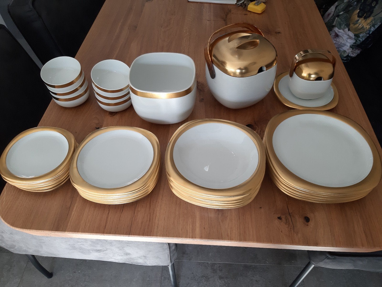 Rosenthal Studio-Linie Servies Jaren '60 - Wit/Goud, Ophalen of Verzenden
