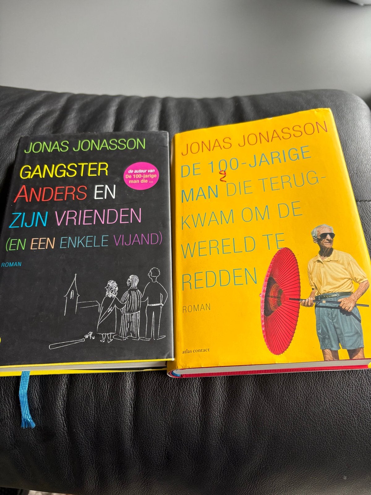 2 boeken van Jonas Jonasson: Gangster Anders & De 100-jarige, Ophalen of Verzenden, Nieuw