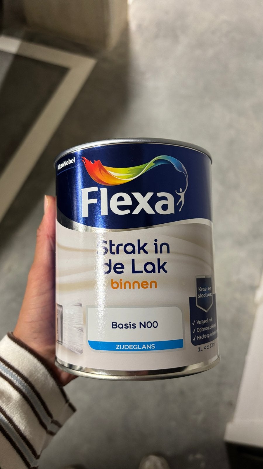 Flexa Zijdeglans Lak 1L - Little Greene Adventurer (Nr. 7), Ophalen of Verzenden, Nieuw, Overige typen