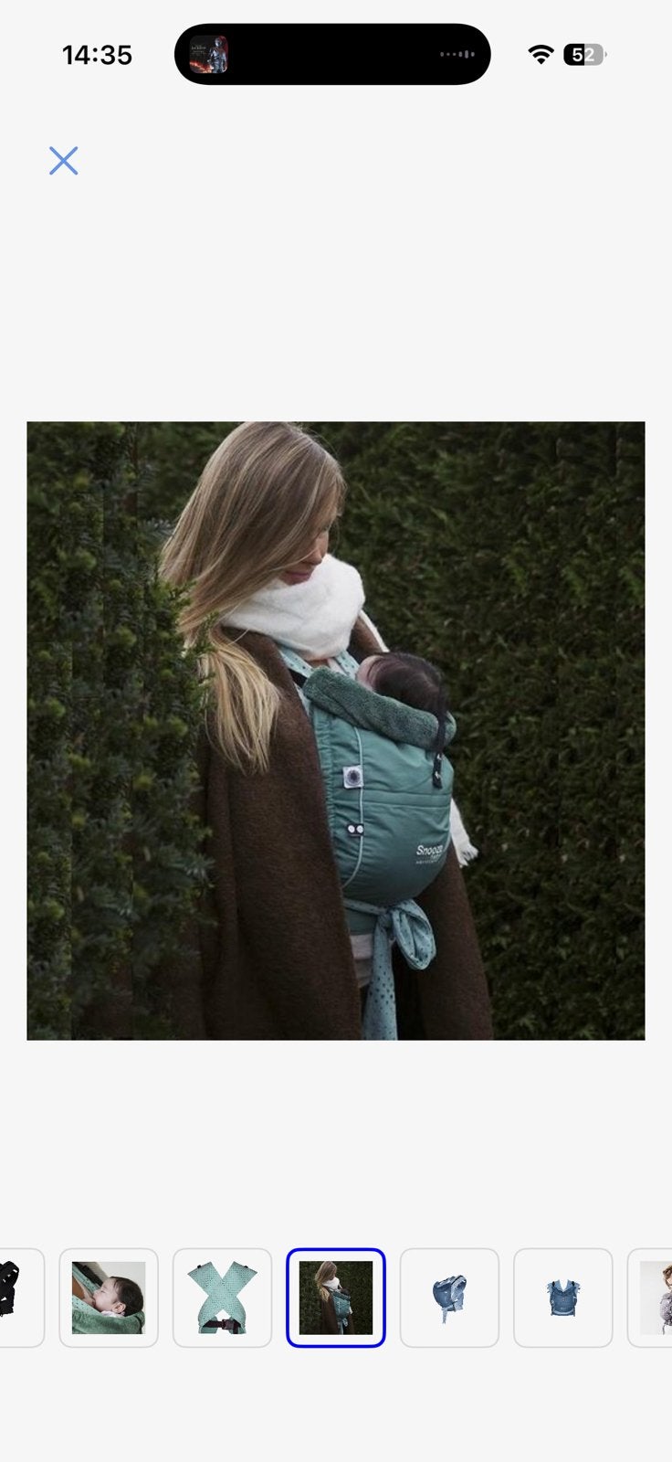 Draagzak kiss&carry by snooze baby amsterdam, Ophalen, Zo goed als nieuw, Draagzak, Overige merken