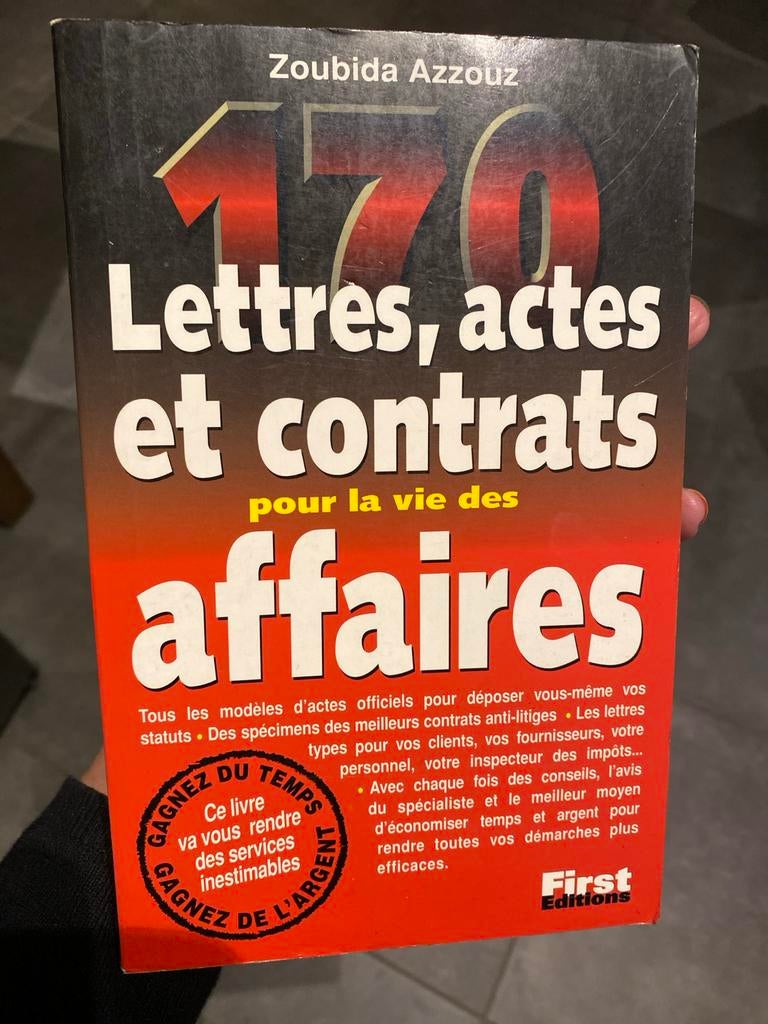 170 Lettres, actes et contrats pour la vie des affaires, Ophalen of Verzenden, Gelezen, Economie en Marketing
