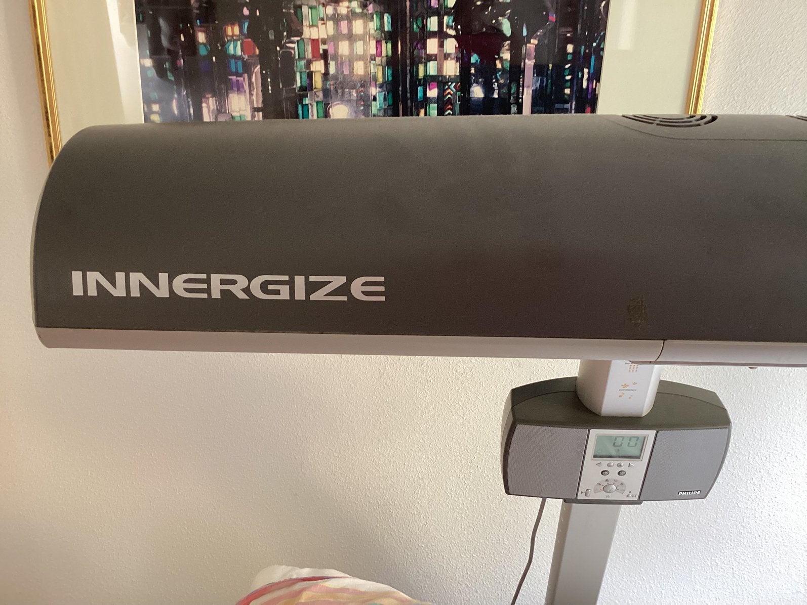 Oud model philips ennergize,zonnebank en infrarood ineen,, Ophalen, Gebruikt, Zonnebank enkelzijdig, Minder dan 10 lampen