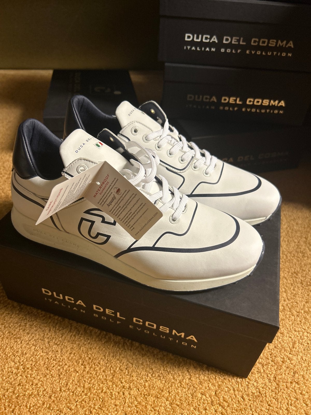 Nieuwe Duca del Cosma golfschoenen heren maat 44, Overige merken, ., Schoenen, Nieuw
