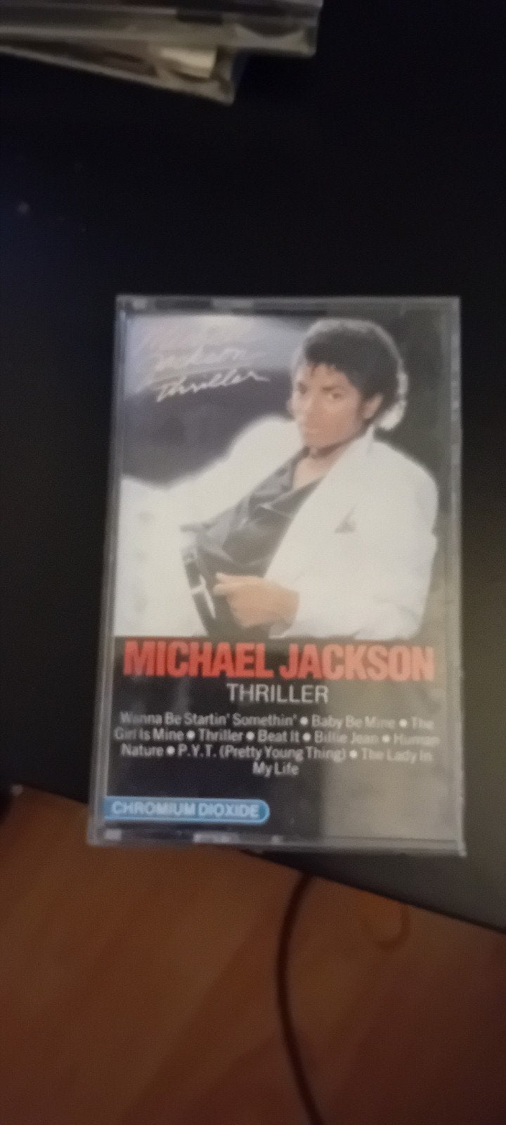 Te koop cassettebandje Michael Jackson thriller, Ophalen of Verzenden, Zo goed als nieuw, 1 bandje