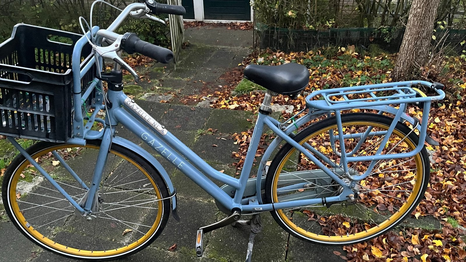Damesfiets Gazelle C7 Transportfiets, Gebruikt, Velgrem, 47 tot 50 cm, Versnellingen