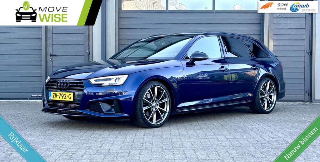 Audi A4 Avant 40 TFSI 190pk Sport | S LINE BLACK EDITION | N, Auto's, Audi, Gebruikt, Euro 6, 1984 cc, Blauw