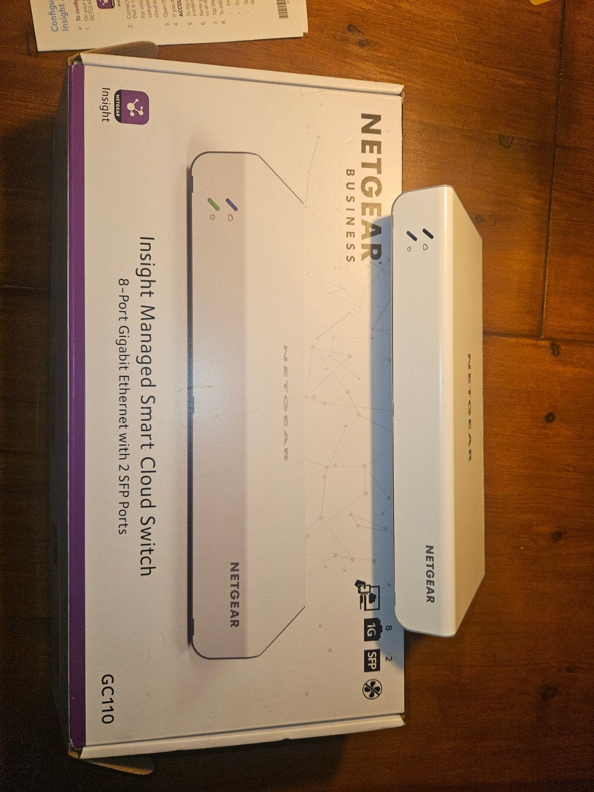 Netgear GC110 Insight Managed Smart Cloud Switch, Computers en Software, Ophalen of Verzenden, Zo goed als nieuw