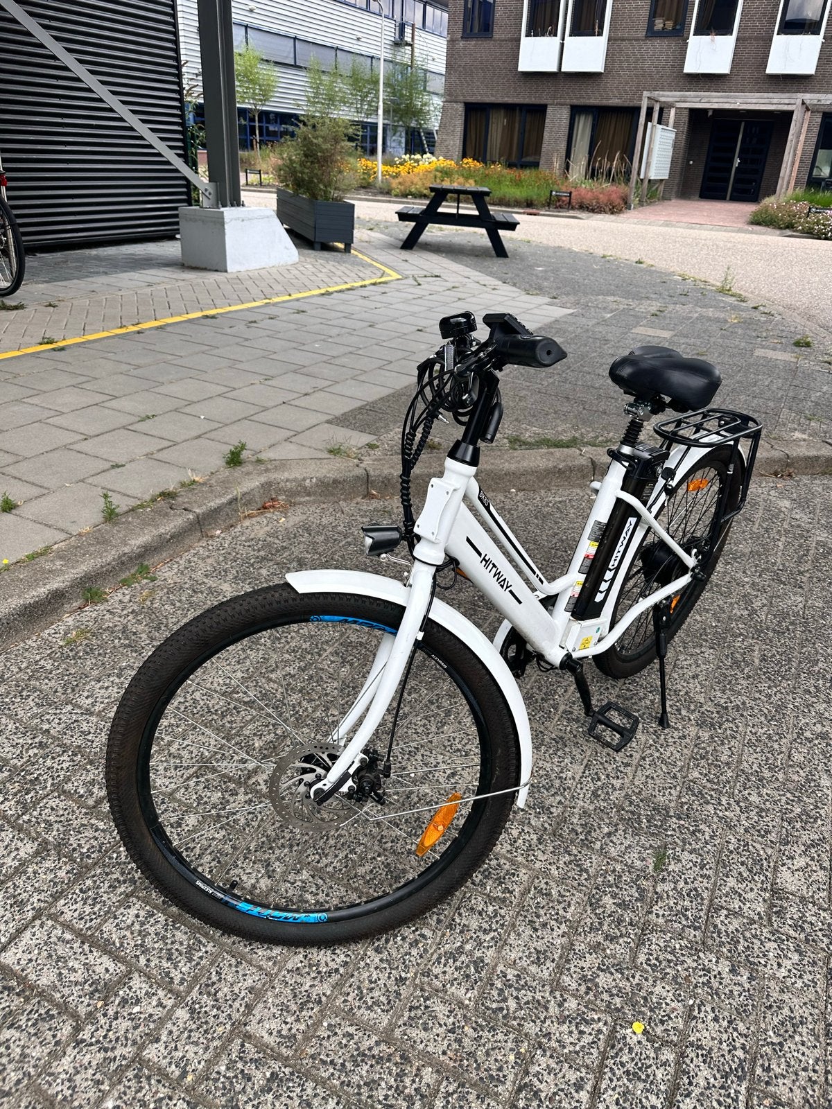 Hitway elektrische fiets - Zo goed als nieuw, lage km-stand, Zo goed als nieuw, 51 tot 55 cm, 30 tot 50 km per accu, Ophalen