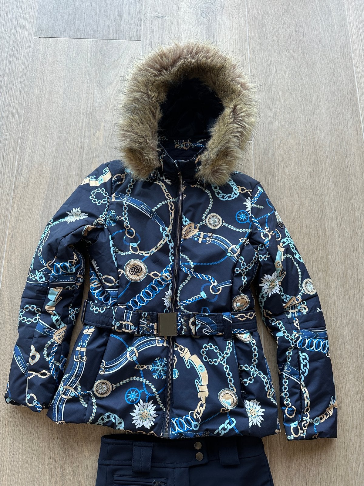 Poivre Blanc ski-jas en skibroek set - Maat 152, Kinderen en Baby's, Ophalen of Verzenden, Zo goed als nieuw, Meisje, Setje