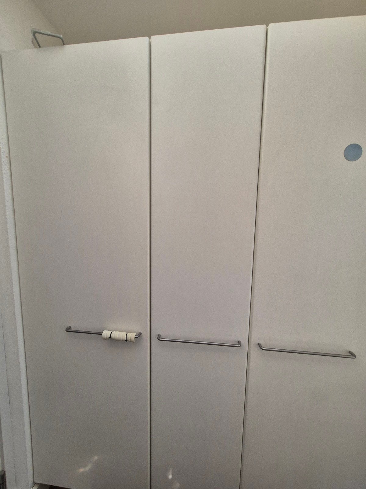 Witte kledingkast/opbergkast met planken, Ophalen of Verzenden, Gebruikt