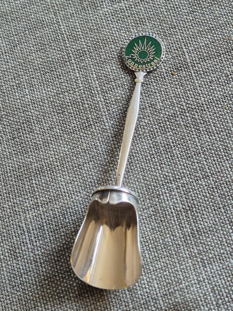 Antieke zilveren of verzilverde suikerschep, Ophalen of Verzenden, Zilver