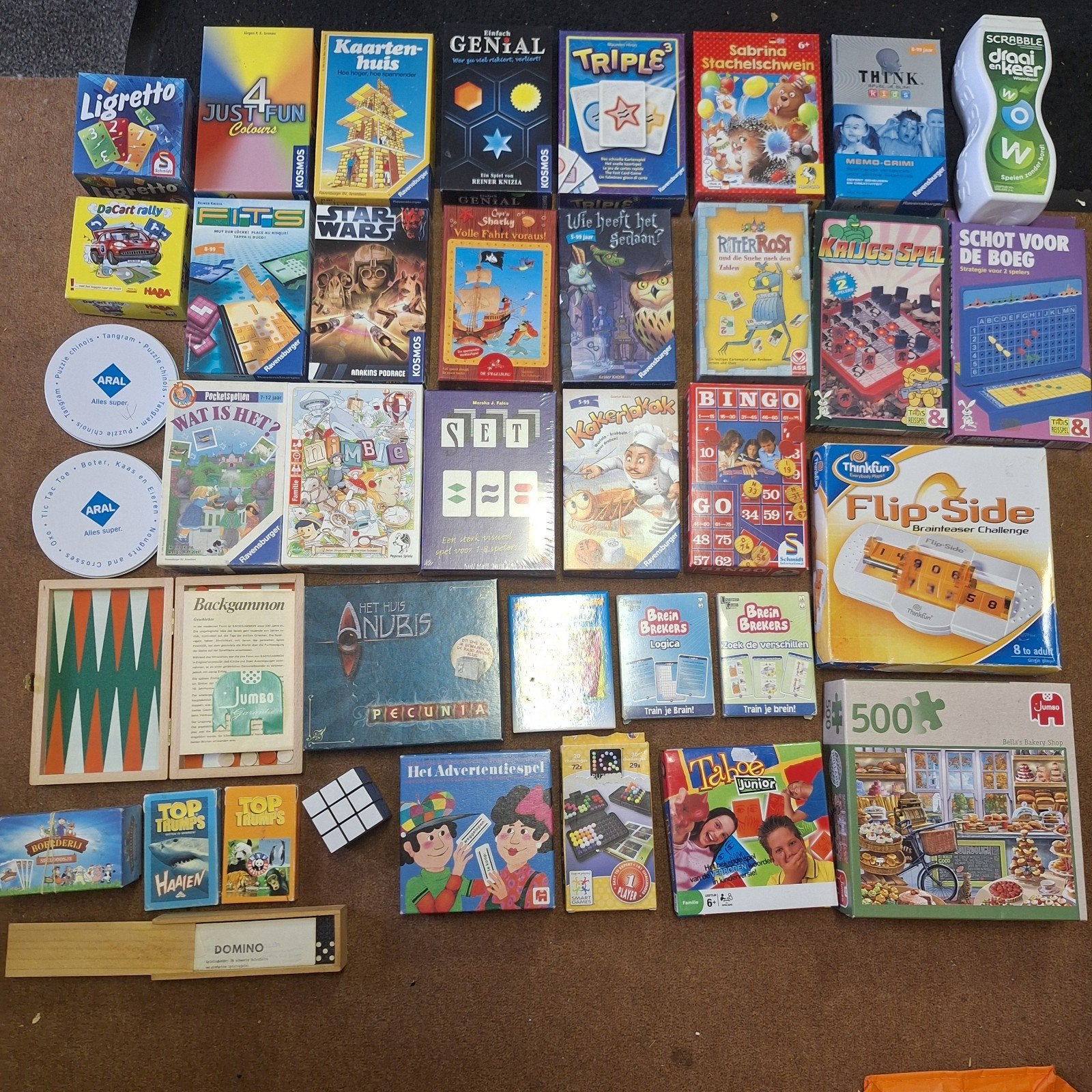 Grote collectie bordspellen en kaartspellen, Vijf spelers of meer, Ophalen, Gebruikt
