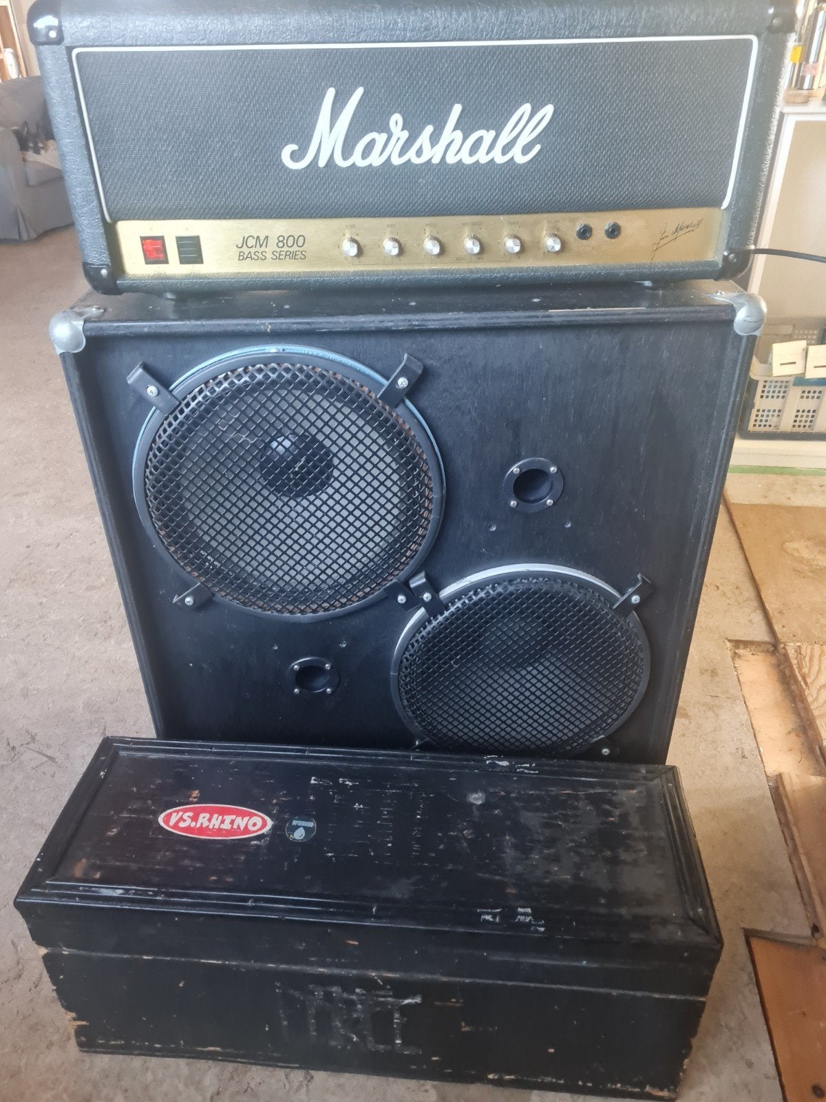 Marshall 1984 100 watt bas cabinet, Ophalen, Gebruikt, 100 watt of meer