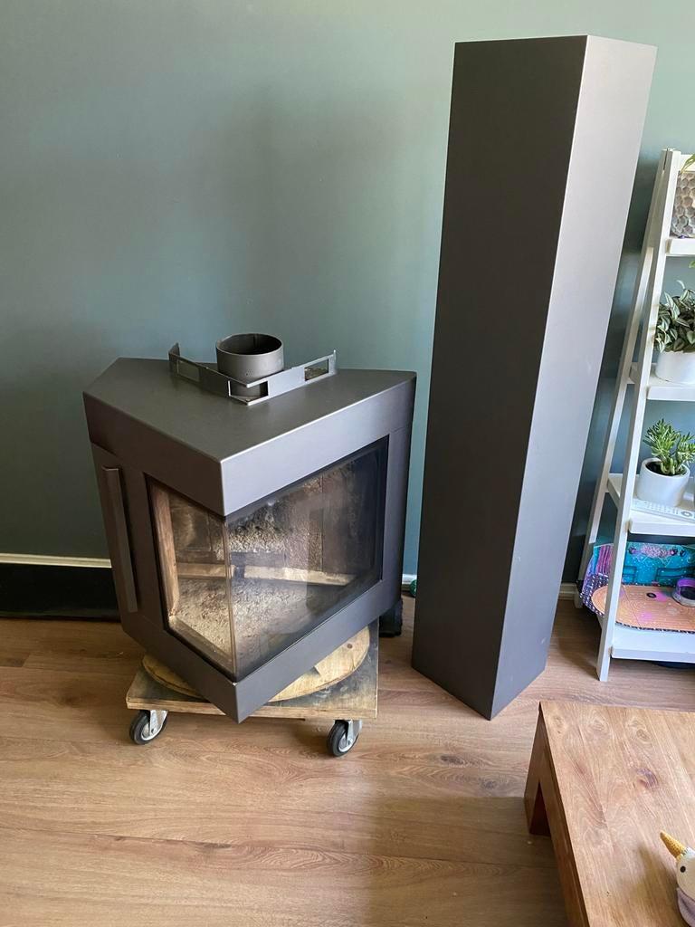 Harrie Leenders Trias MK2 Hanghaard - Zo goed als nieuw, Huis en Inrichting, Kachels, Houtkachel, Ophalen of Verzenden, Zo goed als nieuw