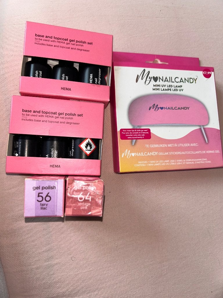 Gel lak spullen, Ophalen, Zo goed als nieuw, Overige kleuren, Handen en Nagels