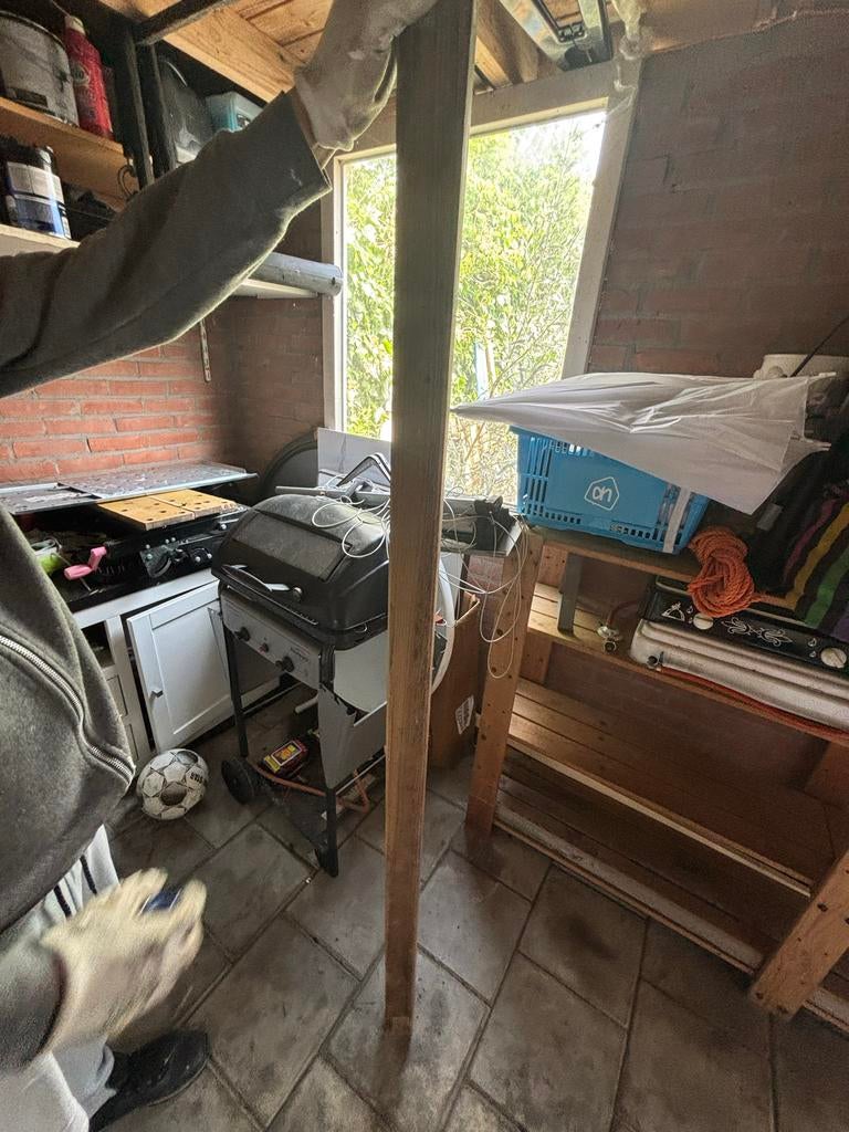 Houten balk/plank 180cm lang, Doe-het-zelf en Verbouw, Hout en Planken, Gebruikt, Ophalen of Verzenden, 50 mm of meer, Balk
