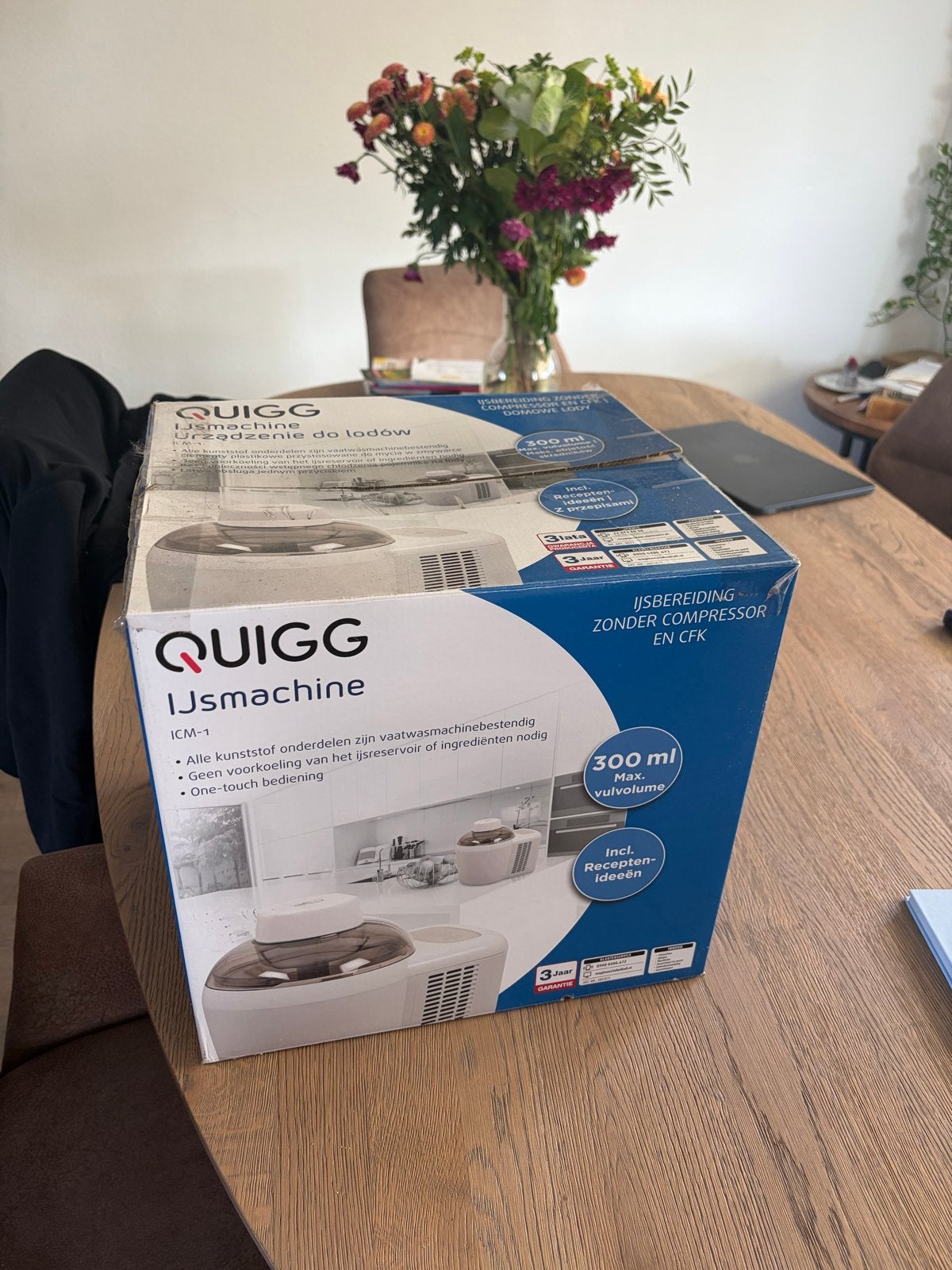 QUIGG IJsmachine ICM-1 - Nieuw in doos, Witgoed en Apparatuur, Ophalen of Verzenden, Nieuw