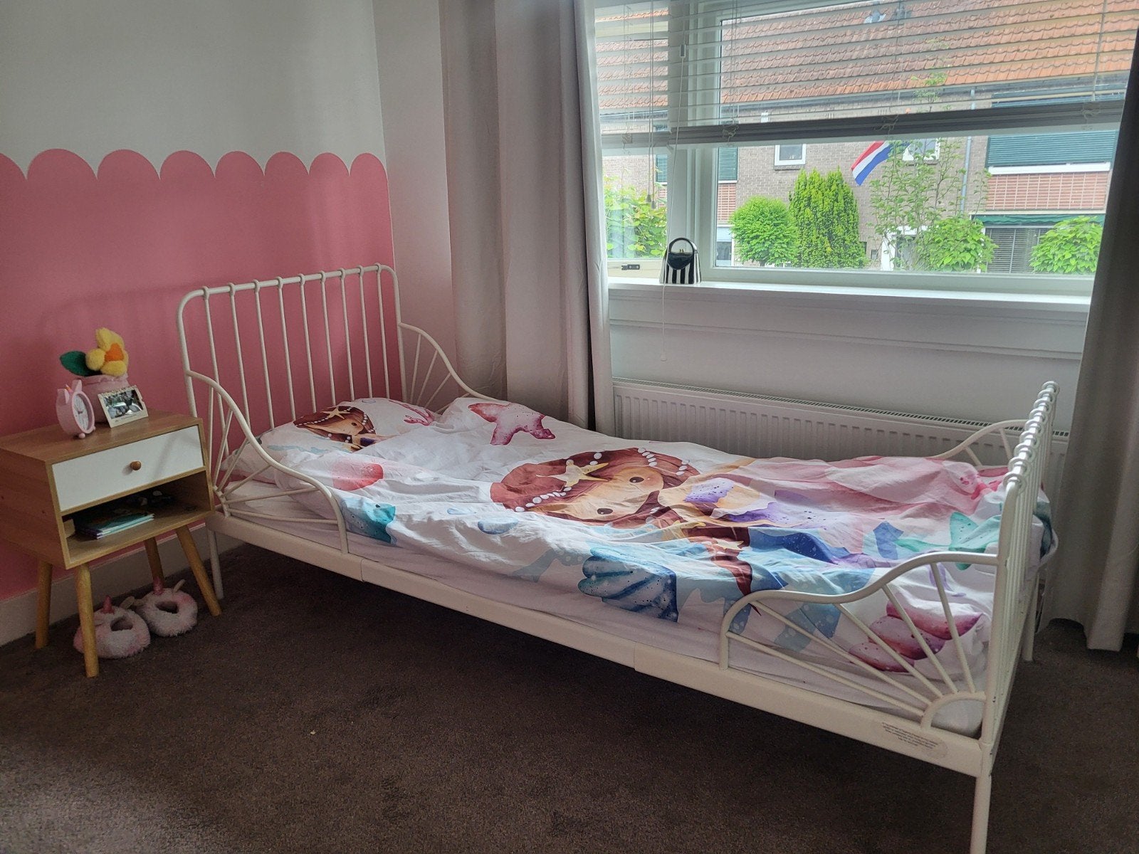 Meegroeibed inclusief 3-delig matras - Zo goed als nieuw, Kinderen en Baby's, Ophalen, 70 tot 85 cm, Zo goed als nieuw, Matras
