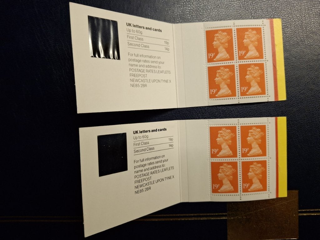 postzegel boekje engeland HB 0-98C  boekje K en L zie tekst, Verzenden, Postfris