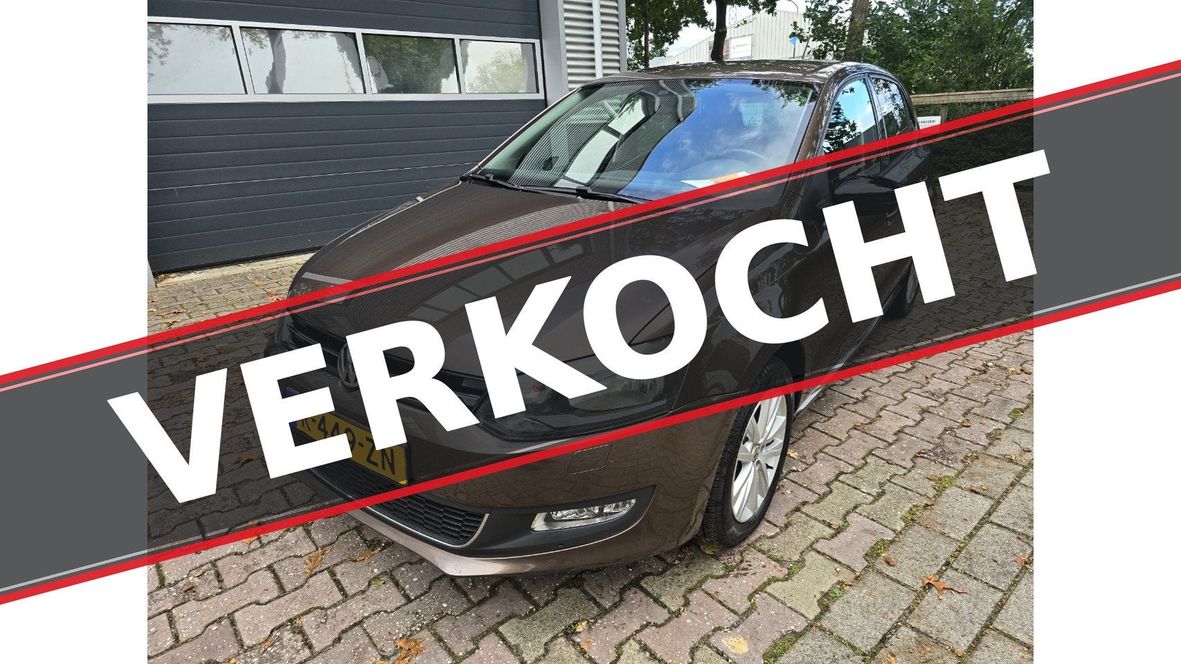 Volkswagen Polo 1.2 STYLE AIRCO CAMERA (bj 2011), 967 kg, Bruin, 60 pk, 1198 cc