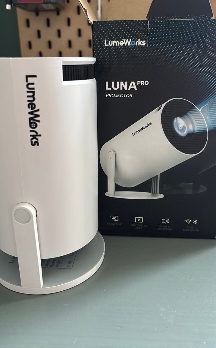 LumeWorks Luna projector- Mini Smart Beamer, Audio, Tv en Foto, Ophalen of Verzenden, Nieuw, LED, LumeWorks